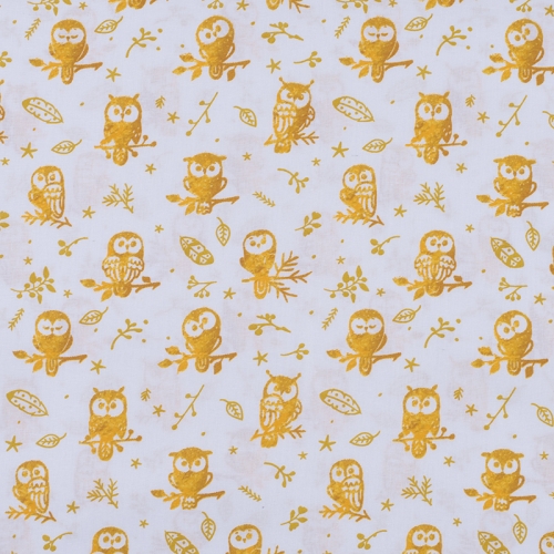 Ткань на отрез перкаль 150 см 13273-1 Little owls Компаньон