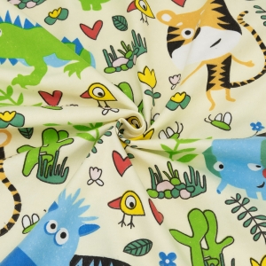 Маломеры фланель 150 см Звери на полянке 3,5 м