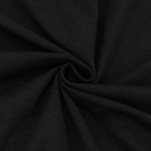 Ткань на отрез кулирка №4 цвет черный