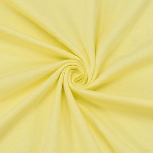 Мерный лоскут кулирка гладкокрашеная М-2013 цвет светло-желтый 3,4 м