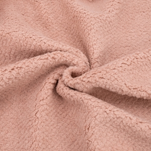 Мерный лоскут Мех Тедди №5 50х50см цвет пудрово-розовый