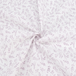 Маломеры поплин 150 см 2370/1 Веточки на белом 1 м