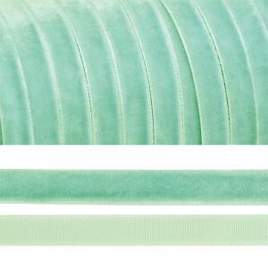 Лента бархатная 20 мм TBY LB2016 цвет мятный 1 метр