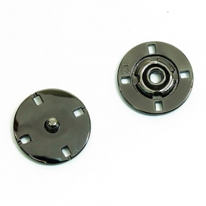 Кнопка металлическая черный никель  КМД-3 №21 уп 10 шт