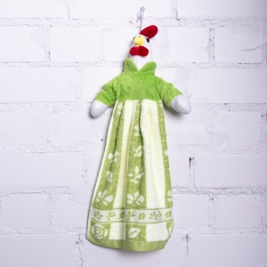 Кукла-полотенце интерьерная 30 50/26 см цвет зеленый