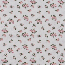 Маломеры полулен 150 см TBY-DJ-07 Цветы на бежевом 1 м