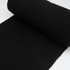 УЦЕНКА ткань на отрез кулирка с лайкрой цвет черный
