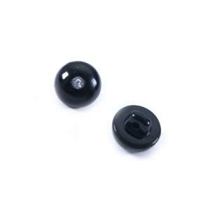 Пуговицы Блузочные со стразой 12 мм цвет черный упаковка 12 шт