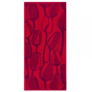 Полотенце махровое Море тюльпанов ПЛ-3702-03576 70/115 см цвет бордовый