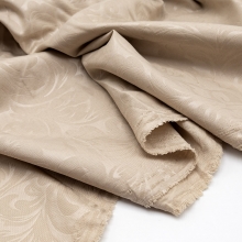 Маломеры полисатин 220 см 14-1210 Жаккард цвет бежевый 2,1 м