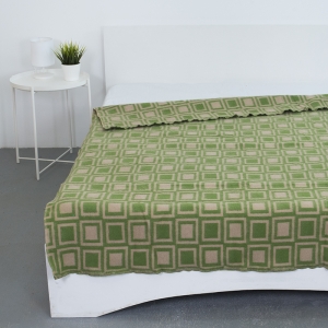 Одеяло полушерсть 500 гр/м2 цвет зеленый 190/200 см