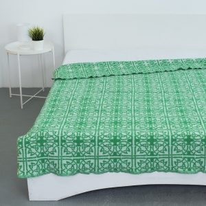 Одеяло п/ш жаккардовое 420 гр/м2 цвет кельт зеленый 200/240 см