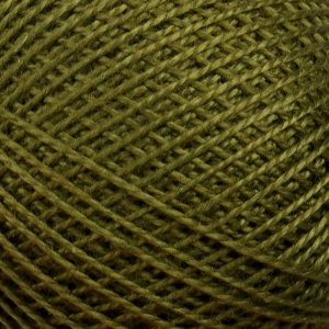 Нитки для вязания Ирис 100% хлопок 25 гр 150 м цвет 4510 темный хаки