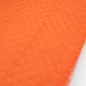 УЦЕНКА ткань стёганая таффета 190Т на синтепоне 100 гр. цвет оранжевый