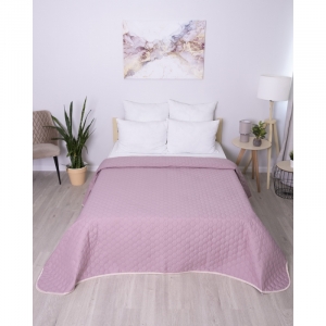 Весовой лоскут ткань стеганая микрофибра 15-1607 цвет пудра 1,30 / 2,10 м по 0,790 кг