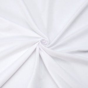 Ткань на отрез полисатин гладкокрашеный 280 см цвет белый