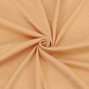Ткань на отрез интерлок цвет карамельный