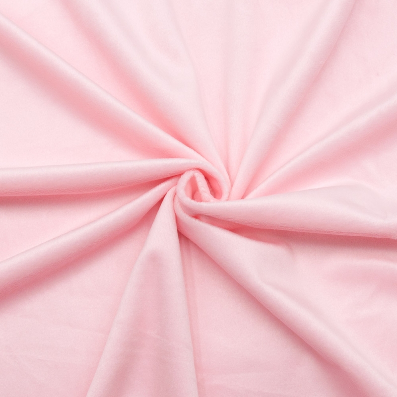 Плюш Минки гладкий Китай 180 см на отрез цвет розовый