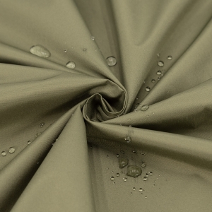 Ткань на отрез дюспо 240Т покрытие WR PU Milky 298 цвет хаки