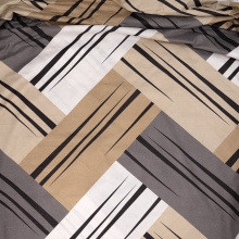 Маломеры полисатин 220 см 1705-1 Орнамент цвет коричневый 1,5 м