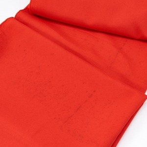 Мерный лоскут габардин №11 цвет красный 6,5 м