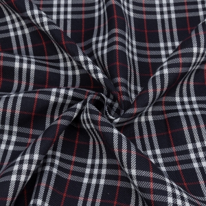 Маломеры рубашечная ткань №3 Клетка цвет темно-синий 1 м