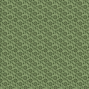Ткань на отрез сатин набивной 80 см 5623/3 Ним цвет зеленый