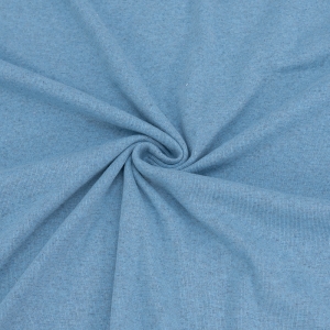 Ткань на отрез рибана цвет голубой меланж
