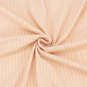 Ткань на отрез трикотаж лапша №12 цвет персиковый