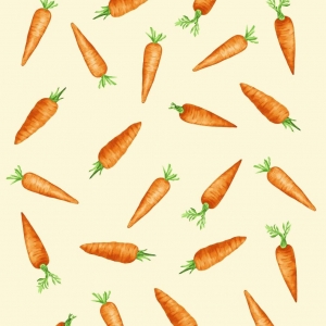 Ткань на отрез вафельное полотно 50 см 29126/1 Морковки