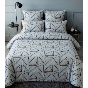 Маломеры полисатин 220 см 20071 Геометрия цвет голубой 10 м