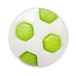 Пуговица детская сборная Мяч 13 мм цвет салатовый упаковка 24 шт