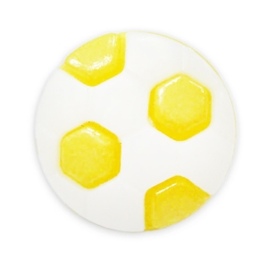 Пуговица детская сборная Мяч 16 мм цвет св-желтый упаковка 24 шт