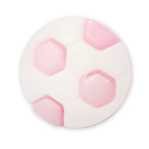 Пуговица детская сборная Мяч 16 мм цвет св-розовый упаковка 24 шт