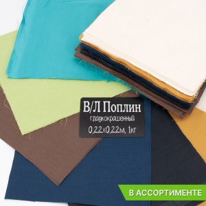 Весовой лоскут Поплин гл/кр 0,22 / 0,22(+/-2) м по 1 кг