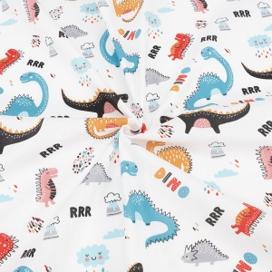Маломеры поплин 150 см 2259 Динозавры 1,5 м