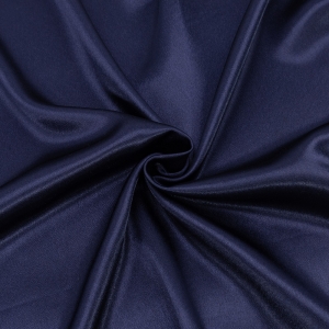 Ткань на отрез креп-сатин 1960 цвет темно-синий