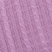 Покрывало-плед Коса 180/200 цвет розовый
