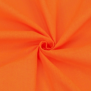 Ткань на отрез бязь гладкокрашеная 120 гр/м2 150 см цвет оранжевый