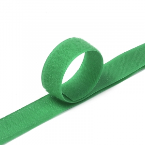 Лента-липучка 25 мм 1 м цвет F258 зеленый