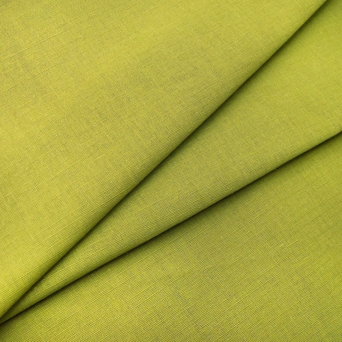 Ткань на отрез полулен 150 см 70016 цвет зеленый