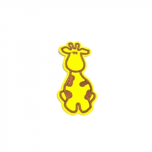 Термоаппликация Желтый жирафик 6,5*3,5см
