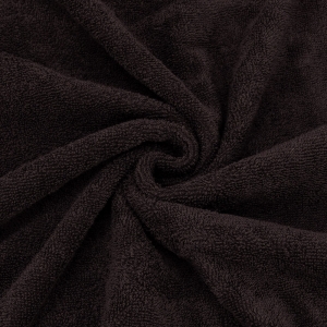 Ткань на отрез махровое полотно 150 см 390 гр/м2 цвет темно-коричневый