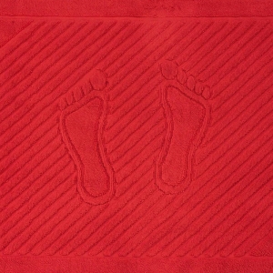Полотенце махровое ножки 700 гр/м2 Туркменистан 50/70 см цвет красный