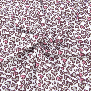 Маломеры интерлок Леопардовые сердца Т608 2 м