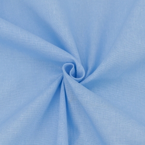 Мерный лоскут бязь гладкокрашеная 120 гр/м2 150 см цвет голубой 5 м