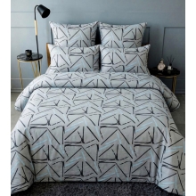 Маломеры полисатин 220 см 20071 Геометрия цвет голубой 5 м