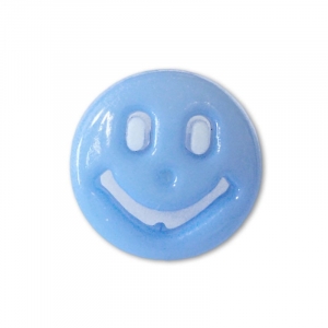 Пуговица детская сборная Смайл 13 мм цвет св-голубой упаковка 24 шт